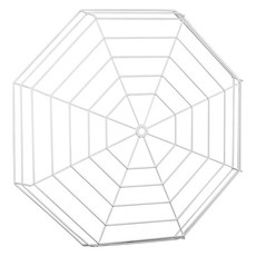 STI-9637 STI Steel Clock/Bell Damage Stopper 26.75" Max Object Diameter at 3.65" Max Depth - White