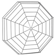 STI-9637-SS STI Large Wire Cage for Clocks 26.75" Max Object Diameter at 3.65" Max Depth - Stainless Steel