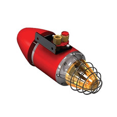 1430511-2 Potter YL60-B-D50-A-UL Explosion PRF Strobe/HRN Amber Lens 24 VDC