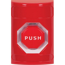 SS2005NT-EN STI Red No Cover Momentary (Illuminated) Stopper Station with No Text Label English