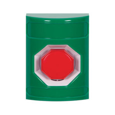 SS2102NT-EN STI Green No Cover Key-to-Reset (Illuminated) Stopper Station with No Text Label English