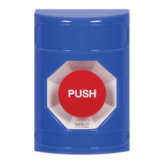 SS2401NT-EN STI Blue No Cover Turn-to-Reset Stopper Station with No Text Label English