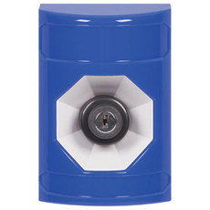 SS2403NT-EN STI Blue No Cover Key-to-Activate Stopper Station with No Text Label English