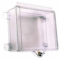 STI-7521 STI NEMA 4X Protective Cabinet with Backplate and Thumb Lock - Clear