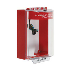 STI-13230FR STI Universal Stopper with Horn & Relay, Flush, Fire Label
