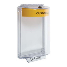 STI-13010CY STI Universal Stopper Dome Cover Flush Mount and Hood - Custom Label - Yellow - Non-Returnable