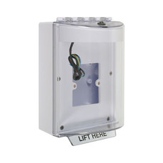 STI-13930NW STI Universal Stopper with Horn and Relay, Enclosed Back Box & European Open Mounting Plate, No Label