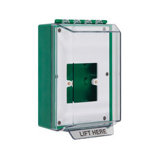 STI-14900NG STI Universal Stopper Low Profile without Horn Housing, Enclosed Back Box & European Open Mounting Plate, No Label