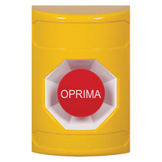 SS2204NT-ES STI Yellow No Cover Momentary Stopper Station with No Text Label Spanish