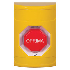 SS2209NT-ES STI Yellow No Cover Turn-to-Reset (Illuminated) Stopper Station with No Text Label Spanish
