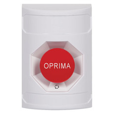 SS2231NT-ES STI Yellow Indoor/Outdoor Flush Turn-to-Reset Stopper Station with No Text Label Spanish