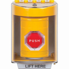 SS2289NT-ES STI Yellow Indoor/Outdoor Surface w/ Horn Turn-to-Reset (Illuminated) Stopper Station with No Text Label Spanish