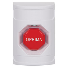 SS2308NT-ES STI White No Cover Pneumatic (Illuminated) Stopper Station with No Text Label Spanish