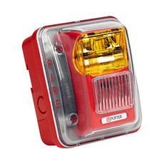 4890163 Potter CHS-24BW-WP Wall Mount Horn/Strobe - Blue Lens - White Body - Weather Proof