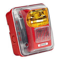 4890145 Potter CS-24WGW-WP Wall Mount Green Strobe White Body Weather Proof