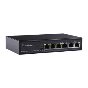 GV-APOE0400 Geovision 6-Port 10/100Mbps Unmanaged PoE Switch with 4-Port PoE