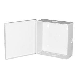 BW-97W Mier NEMA Type 1 Indoor 5.25" W x 5.25" H x 2" D Metal Electrical Enclosure - White - Special Order