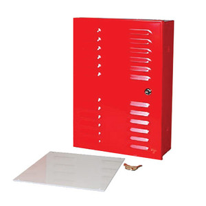 BW-100BPRUL Mier UL Listed NEMA Type 1 Indoor 11" W x 15" H x 4" D Metal Electrical Enclosure - Red w/ Internal Removable 9" W x 13" H Back Panel