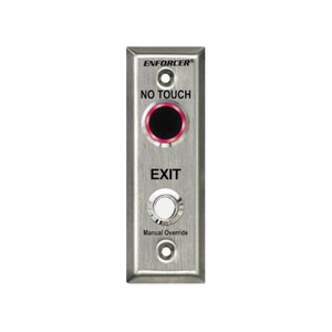 SD-9163-KSVQ Seco-Larm "No Touch" Slimline Outdoor Request-To-Exit Plate w/ Timer and Override Button