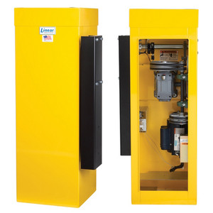 BGUS-18-211-YS Linear 1/2 HP Barrier Gate with Counter Balanced Arm - Yellow