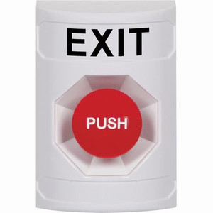 SS2304XT-EN STI White No Cover Momentary Stopper Station with EXIT Label English