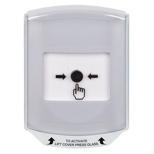 GLR321NT-EN STI White Indoor Only Shield Key-to-Reset Push Button with No Text Label English