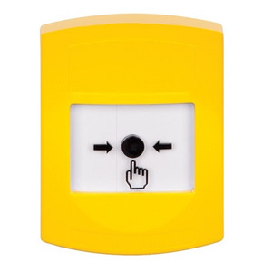 GLR201NT-ES STI Yellow Indoor Only No Cover Key-to-Reset Push Button with No Text Label Spanish