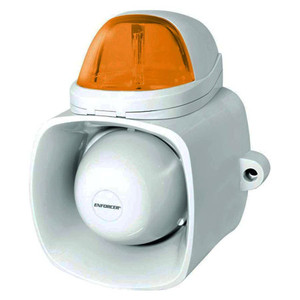 SH-816S-SQ/A Seco-Larm Indoor/Outdoor Self-Contained Siren/Strobe 9-15VDC - Amber