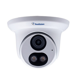 GV-EBFC5800 Geovision 2.8mm 30FPS @ 5MP Full Color Outdoor Warm LED Day/Night WDR Eyeball IP Security Camera 12VDC/PoE