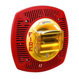 4890290 Potter CSPKSTR-24ARP-WP Weather Proof Amber Strobe Speaker - No Label - Red - Non-Returnable