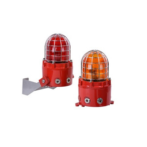 1430562 Potter E2 D1xB2X05 Explosion Proof Xenon Strobe Beacon 5 Joules 12-24VDC - Red Enclosure - Clear Lens