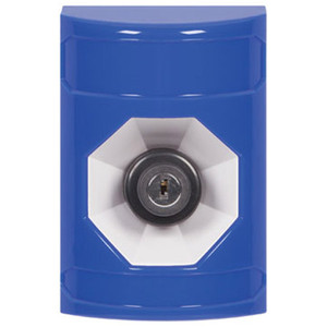 SS2403NT-EN STI Blue No Cover Key-to-Activate Stopper Station with No Text Label English