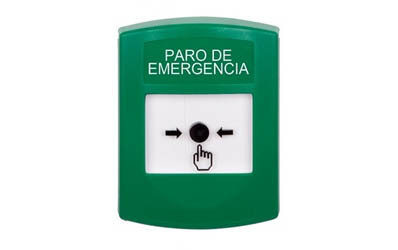 Spanish Emergency Stop Global Reset Buttons