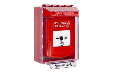 Spanish Emergency Power Off GLR Buttons