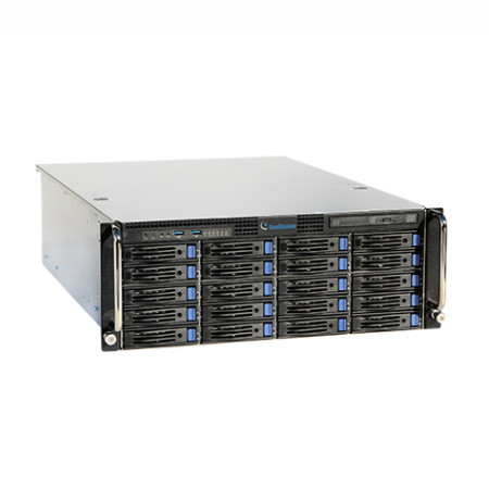 UVS-NVR-i7U04-32A Geovision UVS-Ultra NVR HotSwap System 4-Bay 32 Channel 4U NVR Intel i7 Skylake 16GB RAM 128 GB SSD 32 Camera Maximum with GV-NVR Software - No HDD