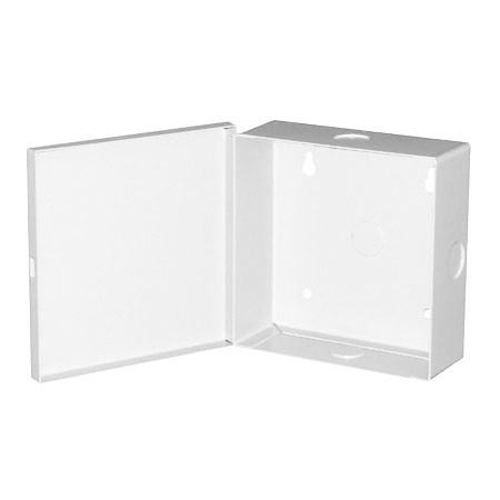 BW-97W Mier NEMA Type 1 Indoor 5.25" W x 5.25" H x 2" D Metal Electrical Enclosure - White - Special Order
