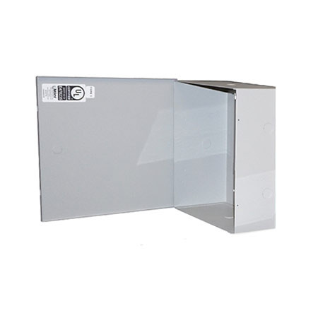 BW-310GUL Mier UL Listed NEMA Type 1 Indoor 12" W x 12" H x 5.5" D Metal Electrical Enclosure - Gray