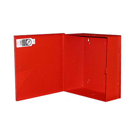 BW-310RUL Mier UL Listed NEMA Type 1 Indoor 12" W x 12" H x 5.5" D Metal Electrical Enclosure - Red
