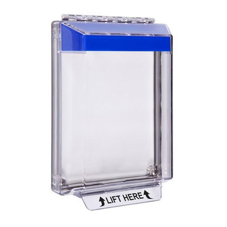 STI-14010NB STI Universal Stopper Low Profile Cover Flush Mount and Hood - No Label - Blue