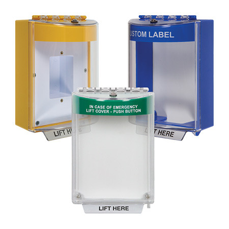 STI-14230NR STI Universal Stopper Low Profile Cover Surface Mount and Hood with Horn and Relay - No Label - Red