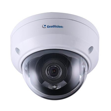 GV-ADR4702 Geovision 2.8mm 20FPS @ 4MP Outdoor IR Day/Night WDR Dome IP Security Camera 12VDC/POE