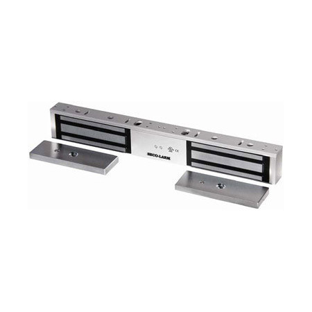 E-941DA-600PQ Seco-Larm 600 lb. (272 kg) Double-door Electromagnetic Lock w/ Bond Sensor and LED