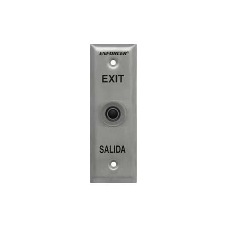 SD-7101KBPE1Q Seco-Larm Black Button Slimline Request-To-Exit Plate