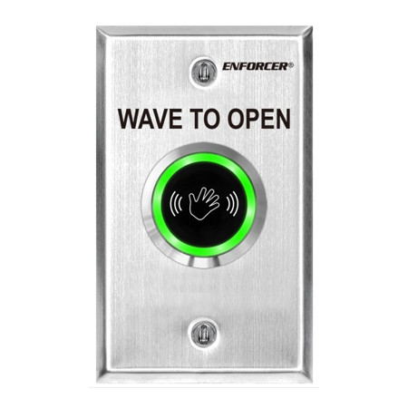 SD-9263-KSQ Seco-Larm Wave to Open Single-Gang Outdoor Sensor - Stainless Steel