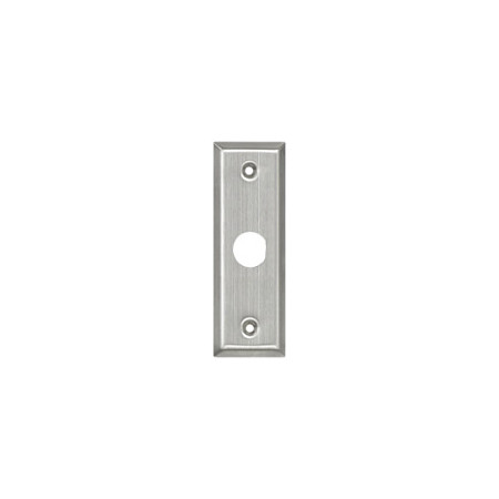 SS-199Q Seco-Larm Stainless-Steel Slimline Plate w/ 3/4" D-Hole