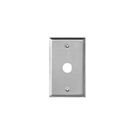 SS-299Q Seco-Larm Stainless-Steel Single-Gang Plate w/ 3/4" D-Hole
