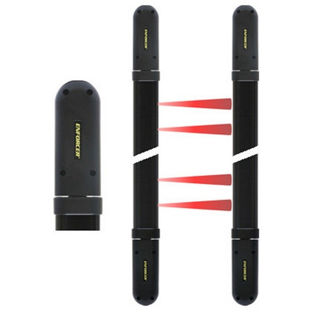E-9643-4B190Q Seco-Larm Long-Range Barrier Sensor Four Pairs of Beams Black Enclosure