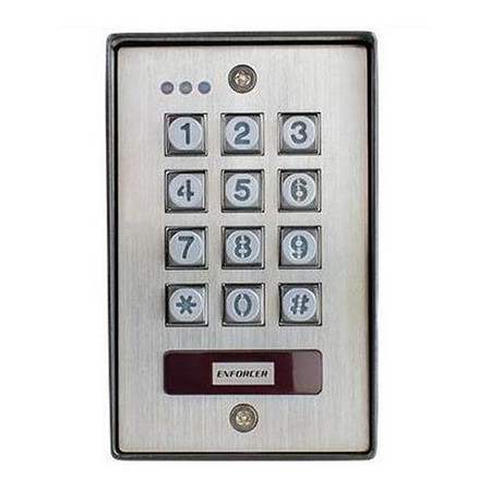 SK-1123-SPQ Seco-Larm Surface-Mount Outdoor Illuminated Stand-Alone Keypad with proximity reader