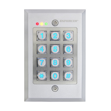 SK-1123-FDQ Seco-Larm Vandal Resistant Flush-Mount Access Control Keypad