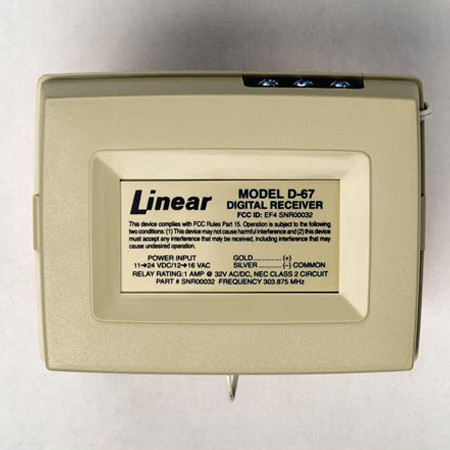 D-67F Linear 1-Channel Alternating Relay Receiver